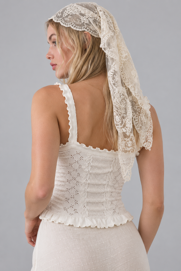Gypsy Lace Triangle Scarf