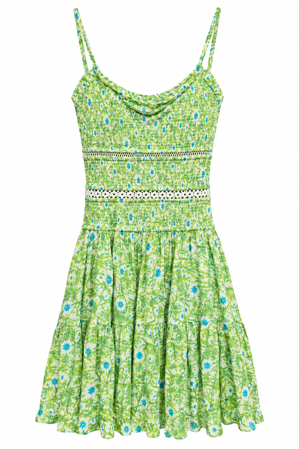 Green Smudge Garden Dress