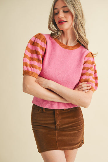 Pink Bubble Sleeve