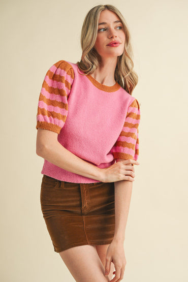Pink Bubble Sleeve