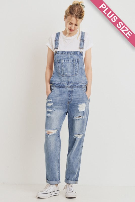 Distressed Overalls