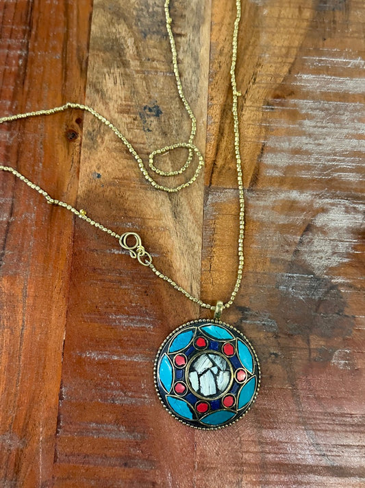 Round Boho Medal