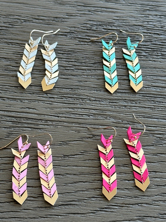 8415 Chevron Earrings