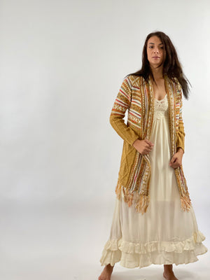 Ivory Melina Lace Dress-Maxi