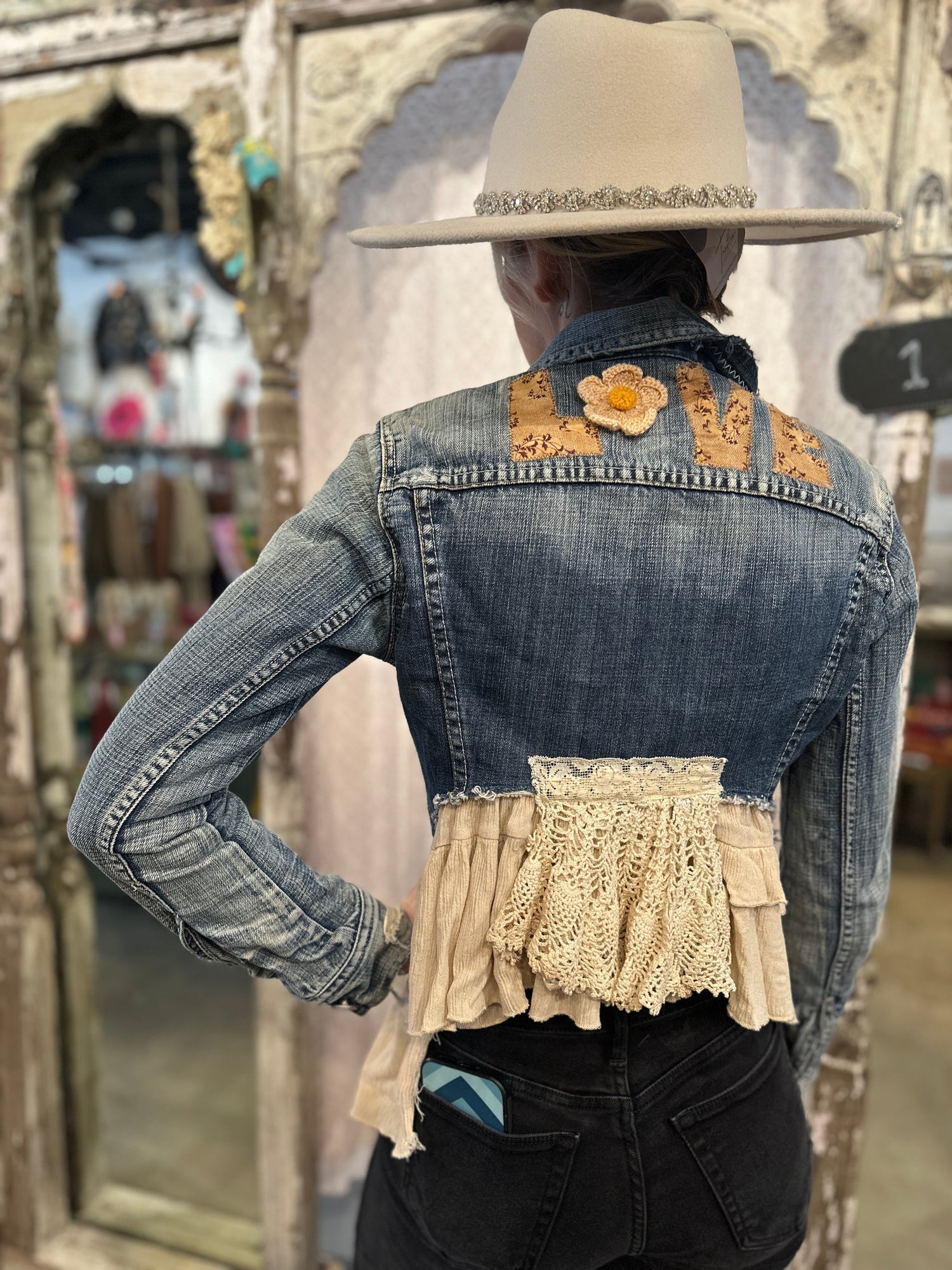 Up Cycled Adult Denim Jacket