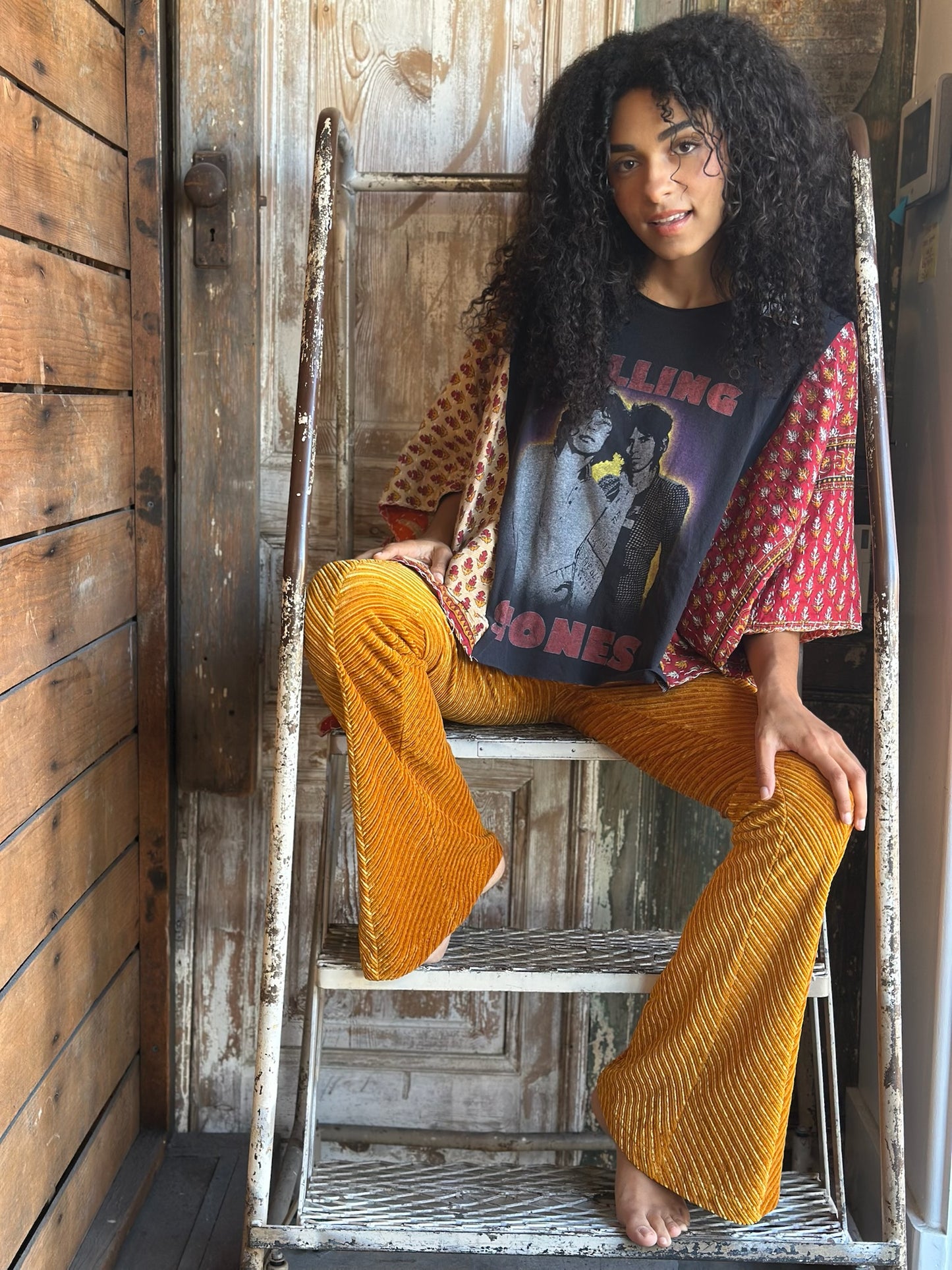 S/M Up Cycled Kantha Poncho