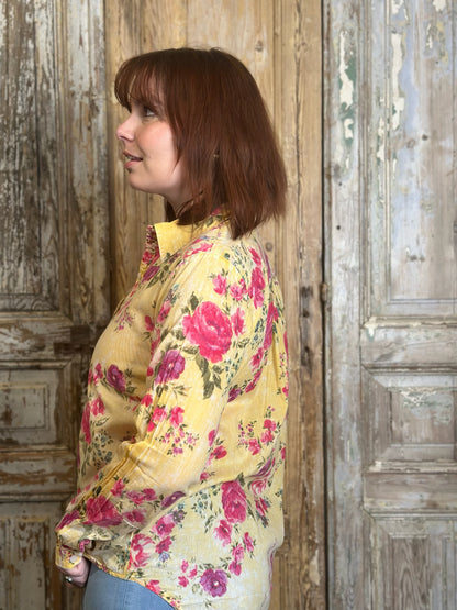 Plain Floral Blouse