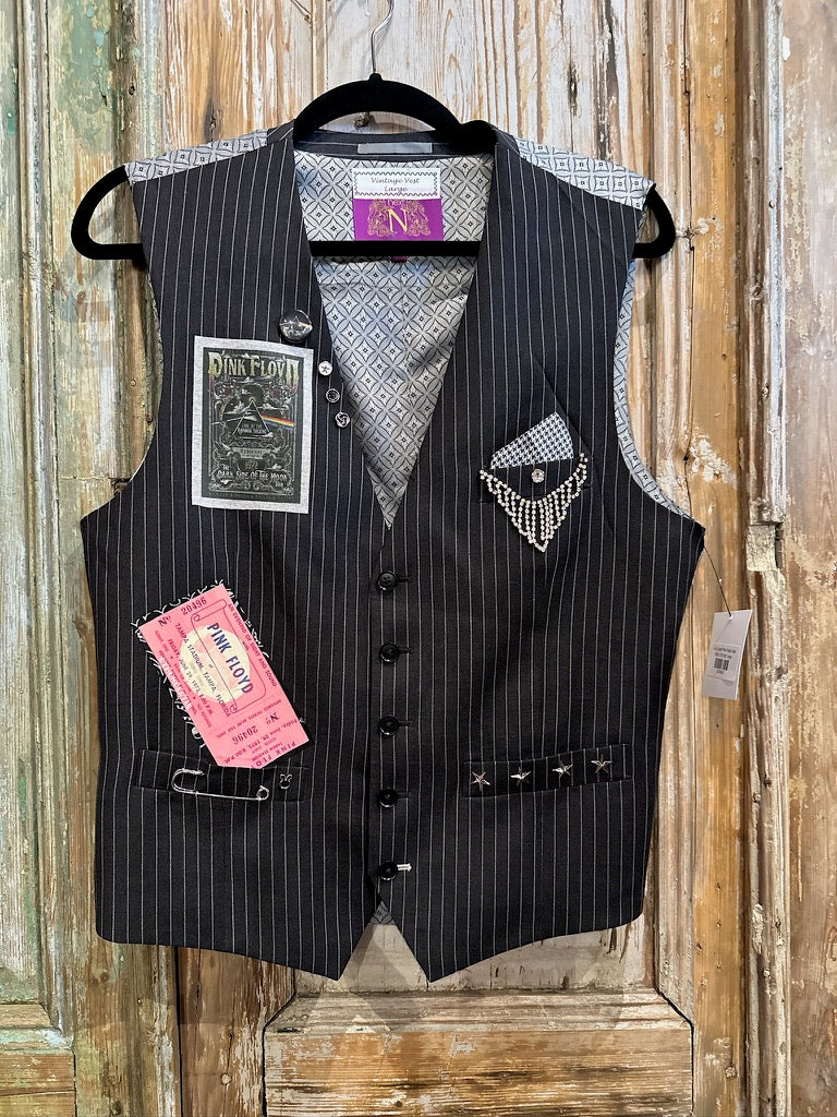 Up Cycled Pink Floyd Vest