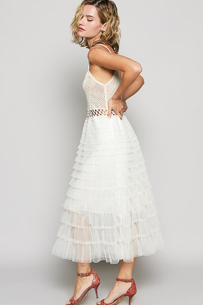 Ruffled Tulle Dress