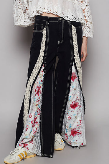 Front Floral Wides