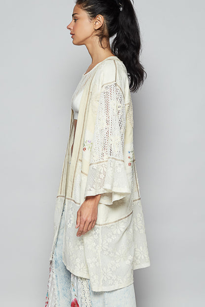 Lacey Patched Kimono
