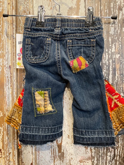 0-3m Up Cycled Kids Bell Bottoms