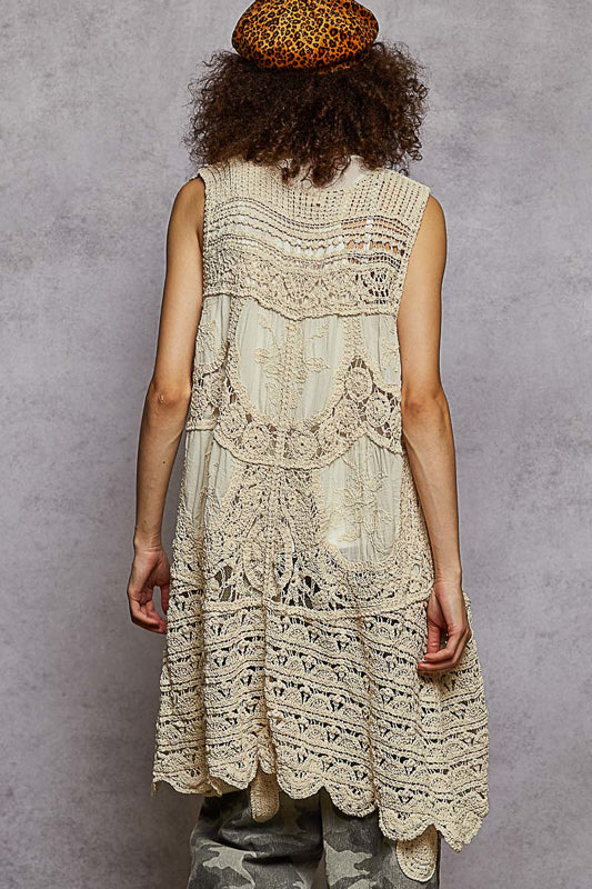 Crochet Embroidery Vest