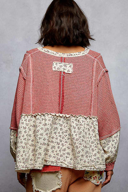 Cut & Sew Ruffle Top