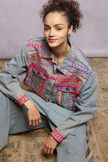 Boho Denim Jacket