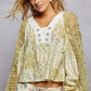 Tulle Ruffle Sleeve Top