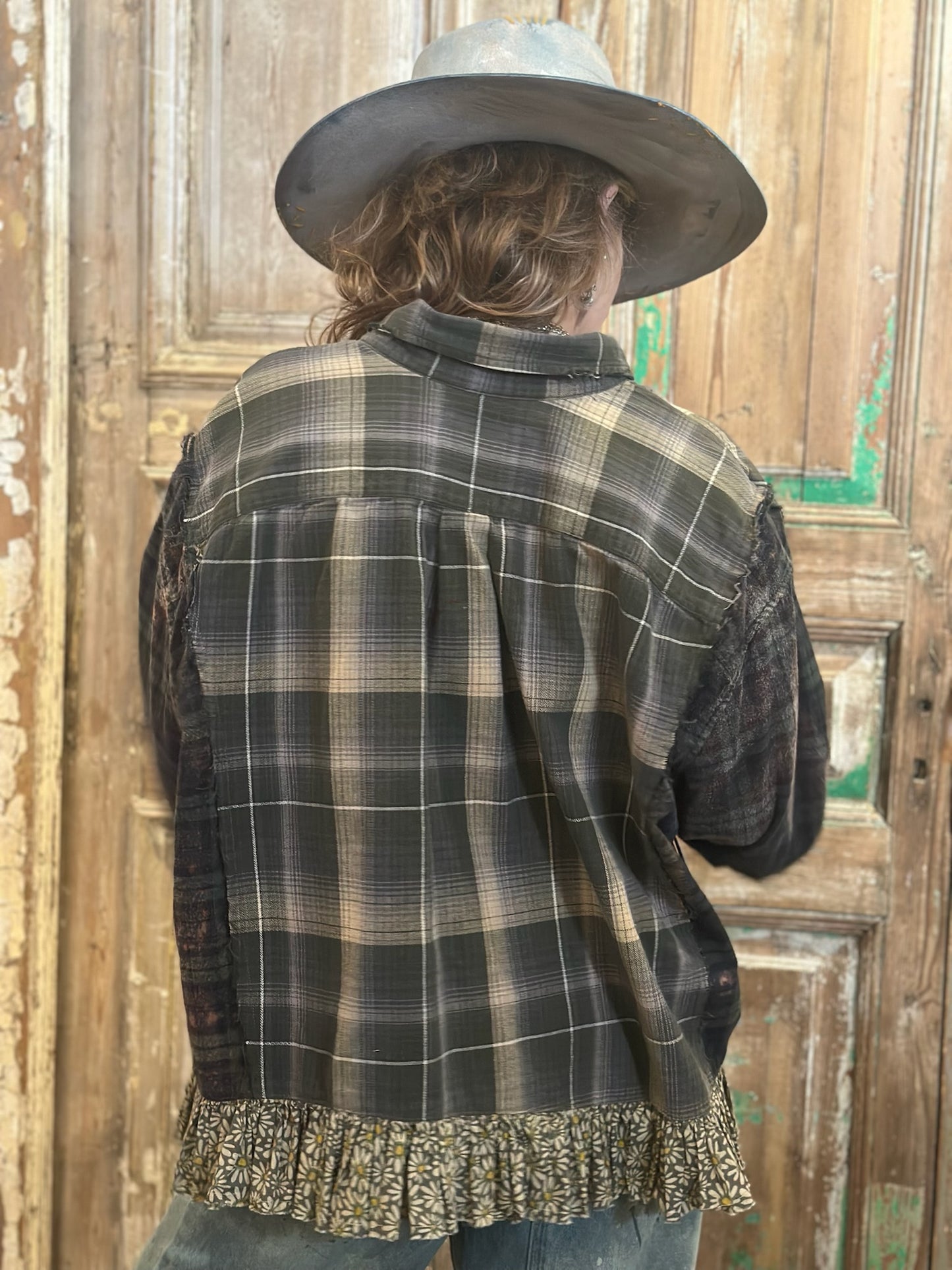 Large Frankenstein Ruffled Flannel