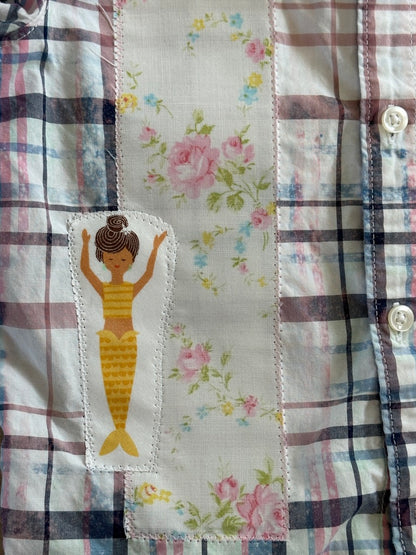 Up Cycled Kids Mermaid Shirts