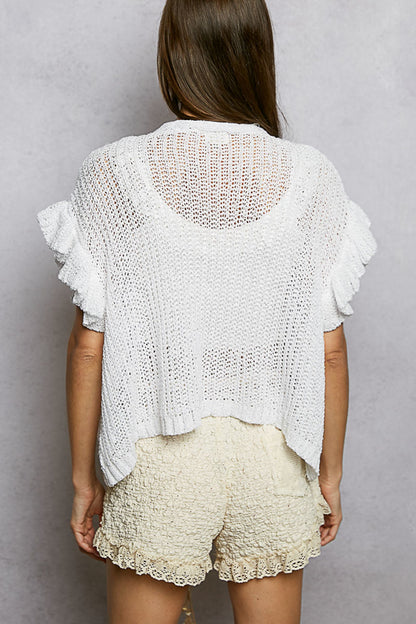 Textured Knit Shorts