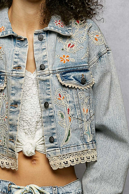 Embroidered Denim Jacket