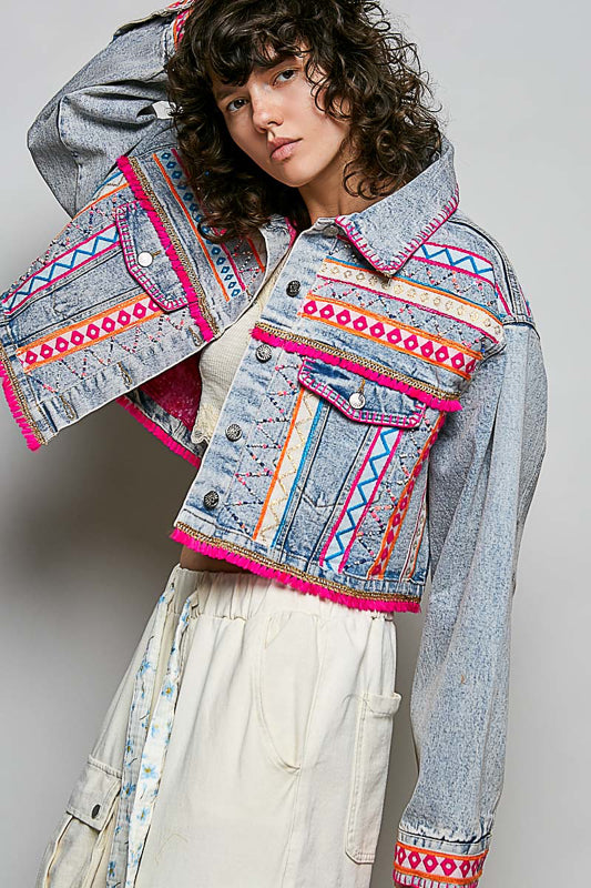 Boho Denim Jacket