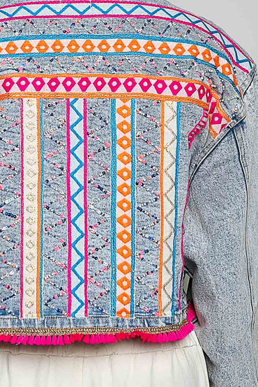 Boho Denim Jacket
