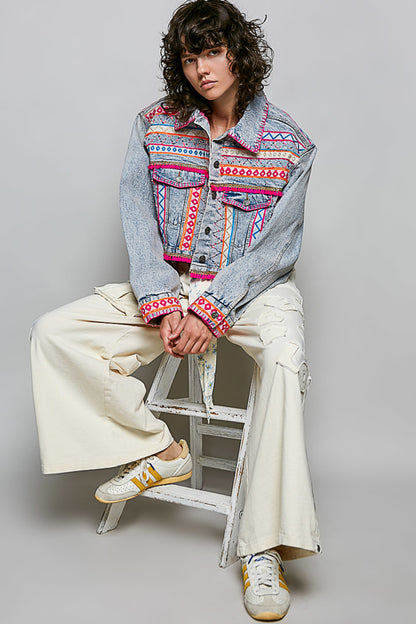 Boho Denim Jacket