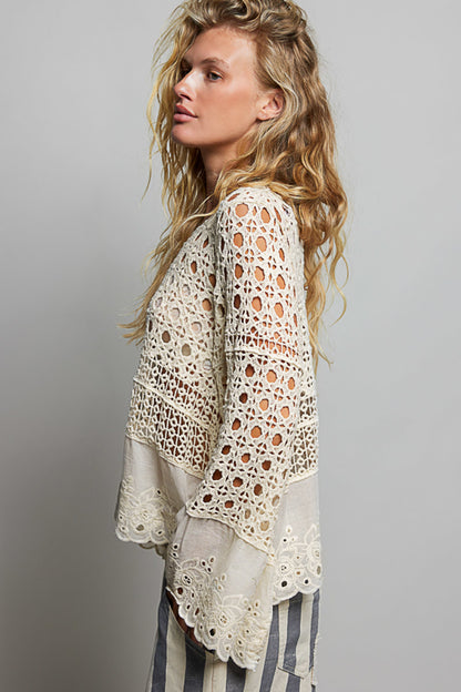 Crochet Eyelit Top