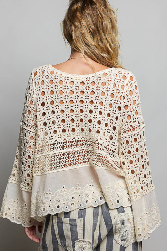 Crochet Eyelit Top