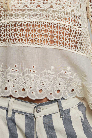 Crochet Eyelit Top