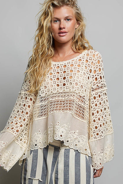 Crochet Eyelit Top