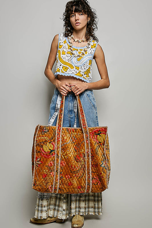 Velvet Boho Tote