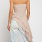 Ruffle Strapless Top