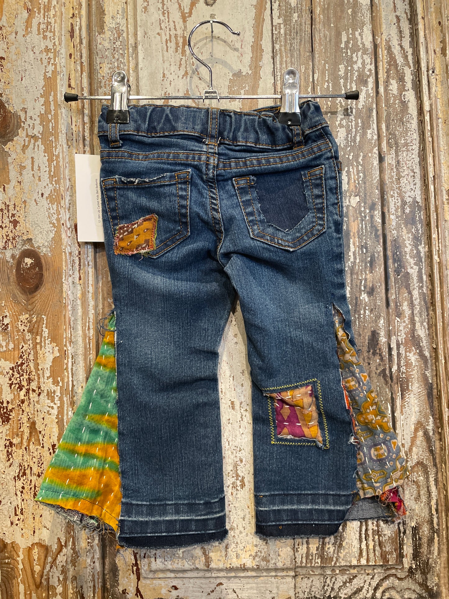 12-18m Up Cycled Kids Bell Bottoms