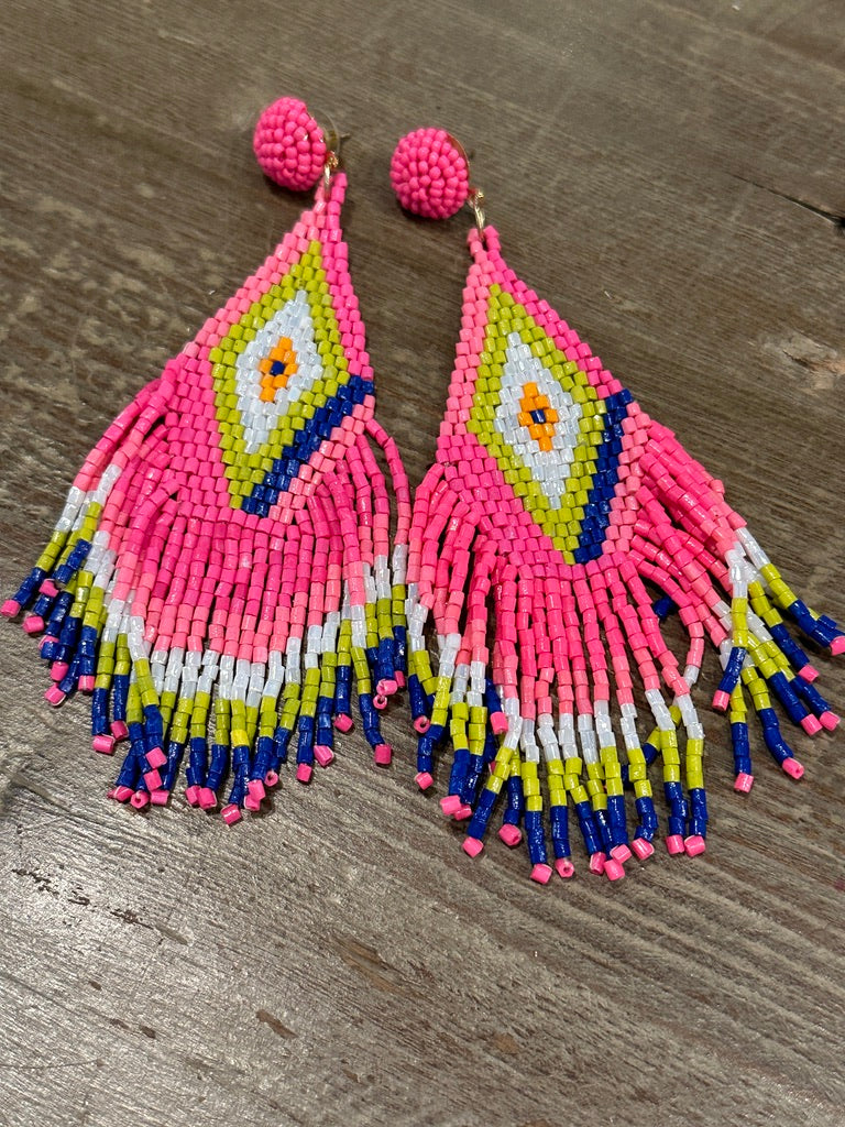 8613 Drama Seed Bead Earrings