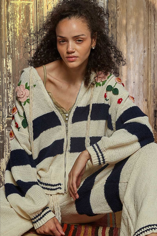 Stripes & Florals Sweater