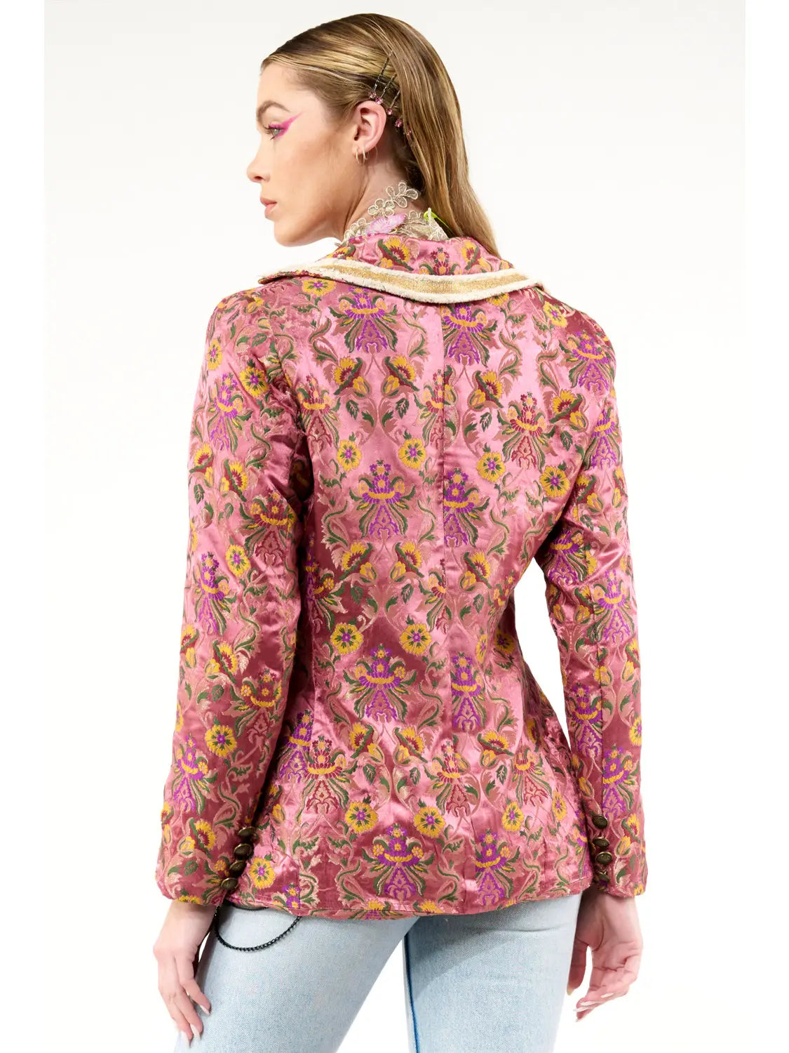 Renaissance Silk Jacquard Blazer
