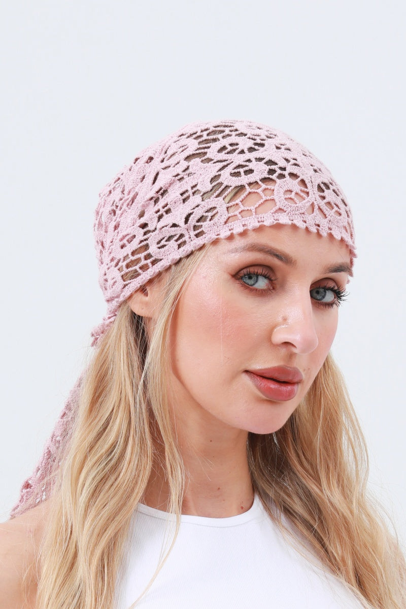 Hippie Crochet Bandana/Shawl