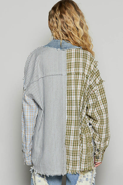 Patched Cardigan