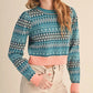 Blue 70's Sweater