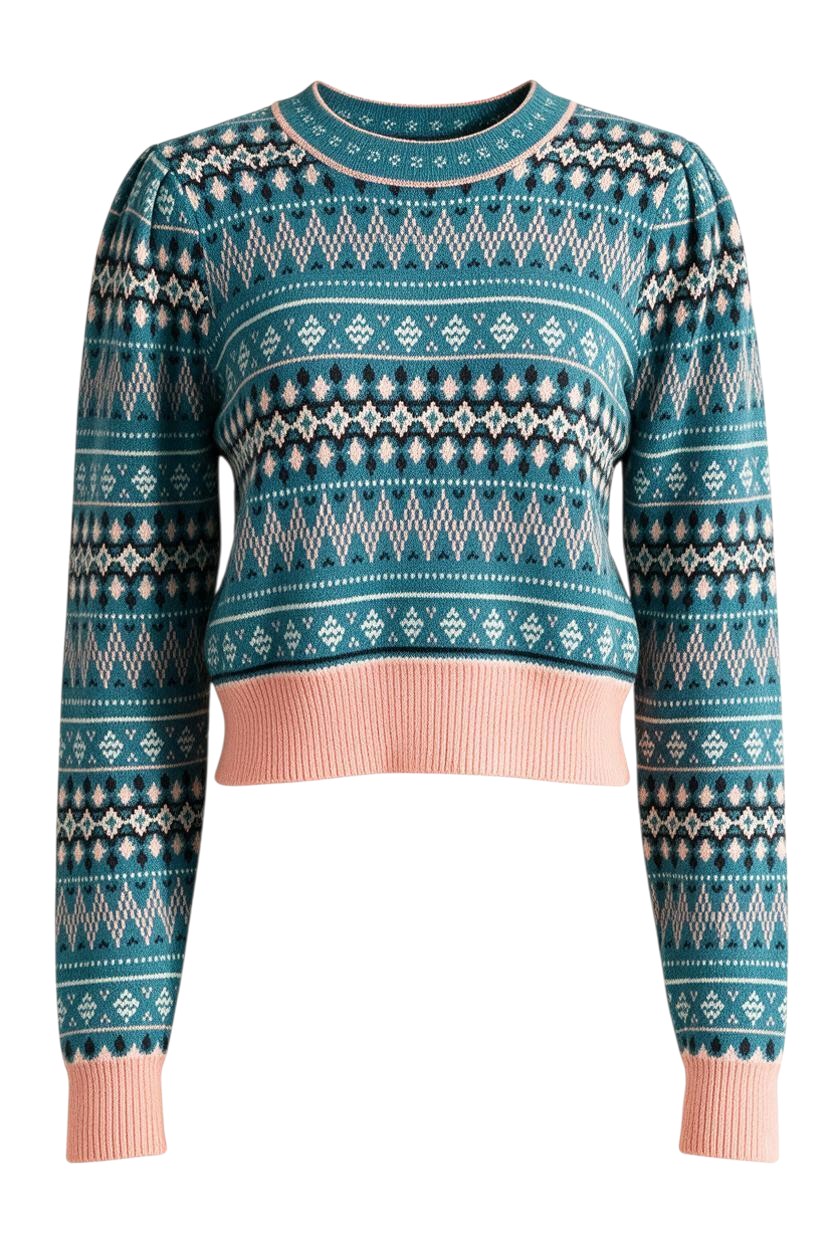 Blue 70's Sweater