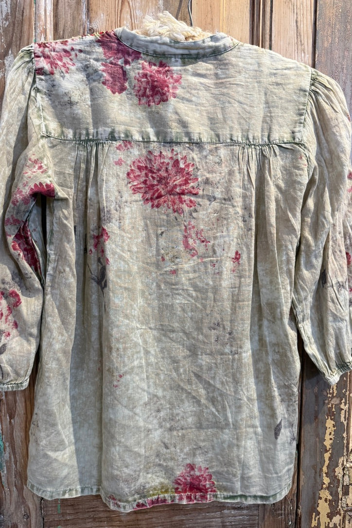 Embroidered Yoke Blouse