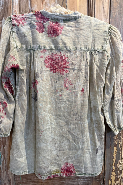 Embroidered Yoke Blouse
