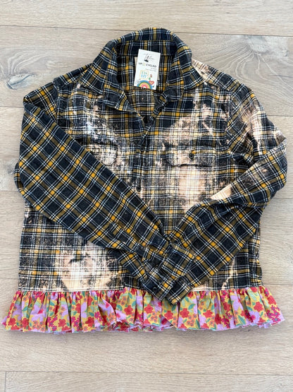 S/M Ruffled Flannel