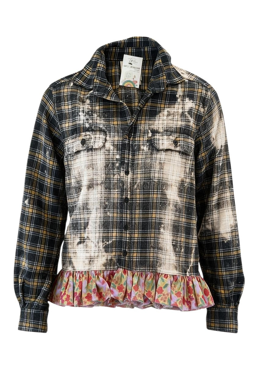 S/M Ruffled Flannel