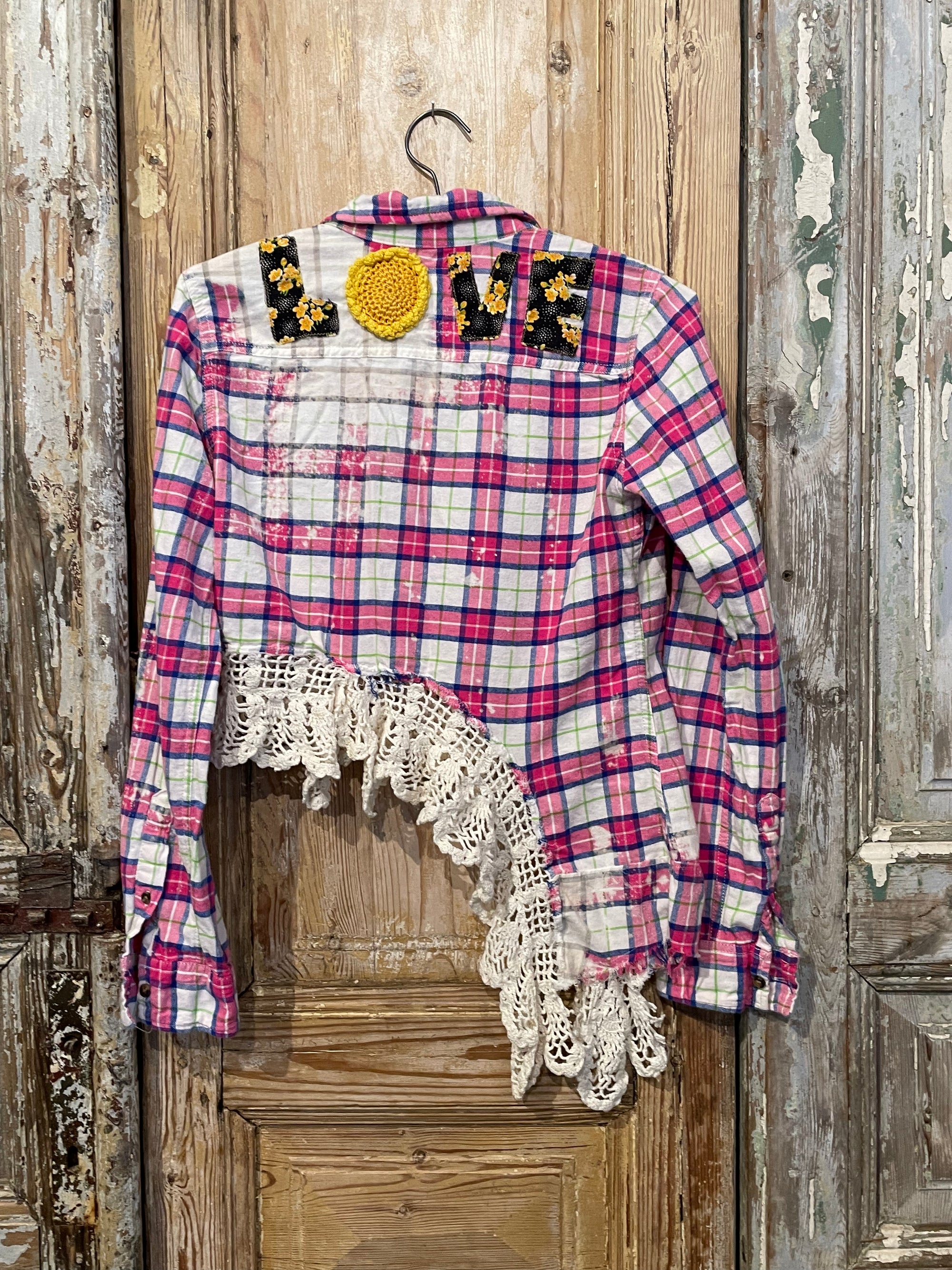 Up Cycled Assymetrical Flannel