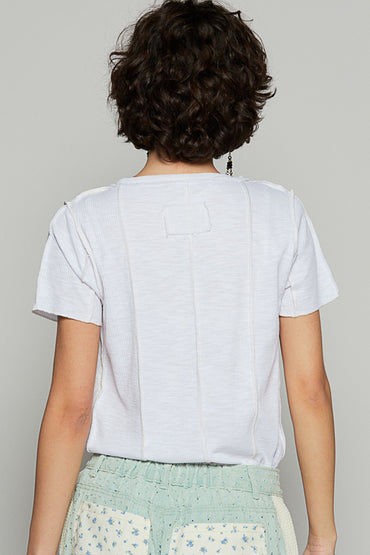 Lace & Knit Tee