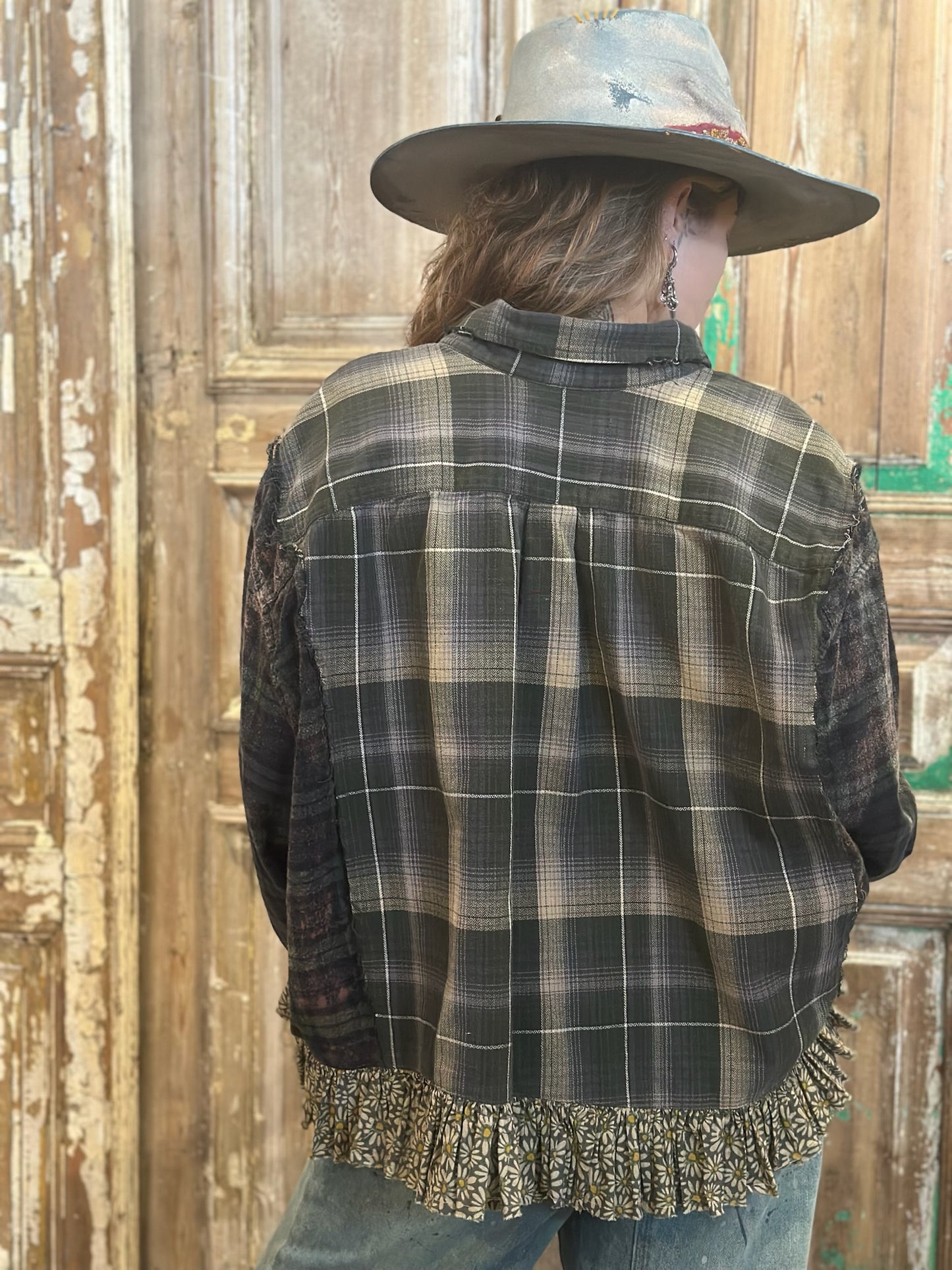 Large Frankenstein Ruffled Flannel