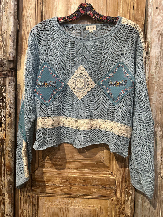 Embroidery Patch Sweater