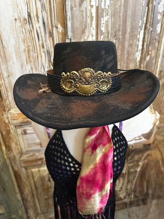 Ornate Leather Hat Bands